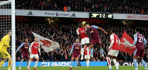 تفاصيل مباراه أرسنال ضد أستون فيلا مساء الثلاثاء Arsenal vs Aston Villa